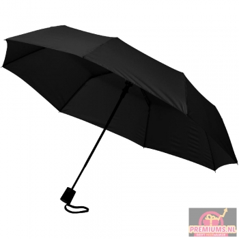 Afbeelding van relatiegeschenk:Wali 21'' opvouwbare automatische paraplu