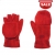 Half-vinger handschoenen rood/rood