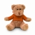 Knuffel Teddybeer met sweatshirt oranje