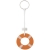 Buoy drijvende sleutelhanger oranje/wit