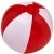 Kleine strandbal 'Bondi' (25 cm) rood/ wit