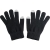 Handschoen voor touchscreen bediening zwart