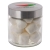 Glazen pot met RVS deksel 0,9 liter Marshmallows