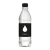 100% RPET flesje bronwater draaidop (500 ml) zwart