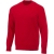 Kruger unisex sweater met ronde hals rood