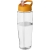 H2O Active® Tempo 700 ml sportfles met fliptuitdeksel transparant/ oranje