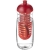 H2O Active® Pulse 600 ml bidon en infuser met koepeldeksel transparant/ rood