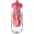 H2O Active® Pulse 600 ml bidon en infuser met koepeldeksel Transparant/ Roze