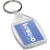 Lita P6 sleutelhanger met kunststof clip transparant