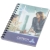 Desk-Mate® A6 spiraal notitieboek met PP-omslag wit/ zwart