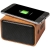 Houten speaker met wireless charger hout