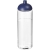 H2O Vibe sportfles met koepeldeksel (850 ml) transparant/ blauw
