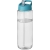 H2O Vibe sportfles met tuitdeksel (850 ml) Transparant/ Aqua blauw