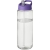 H2O Vibe sportfles met tuitdeksel (850 ml) Transparant/ Paars