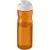 H2O Eco sportfles met kanteldeksel (650 ml) oranje/ wit