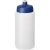 Baseline® Plus grip sportfles (500 ml) transparant/ blauw