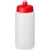 Baseline® Plus grip sportfles (500 ml) transparant/ rood