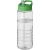 H2O Treble sportfles met tuitdeksel (750 ml) transparant/ groen