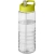 H2O Treble sportfles met tuitdeksel (750 ml) Transparant/ Lime
