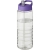 H2O Treble sportfles met tuitdeksel (750 ml) Transparant/ Paars