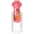 H2O Treble drinkfles en infuser (750 ml) Transparant/ Roze