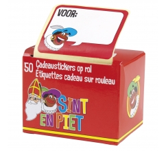 Doos 50 Cadeaustickers op rol S&P bedrukken