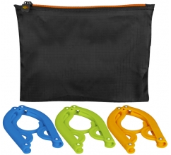 Dover opvouwbare kleerhanger 3 delige set bedrukken