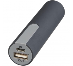 Jinn 2200 mAh powerbank met rubberlaag bedrukken