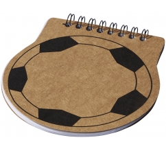 Score notitieboek in vorm van voetbal bedrukken