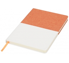 Two-tone canvas A5 notitieboek bedrukken