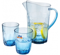 Waterkan met 2 glazen bedrukken