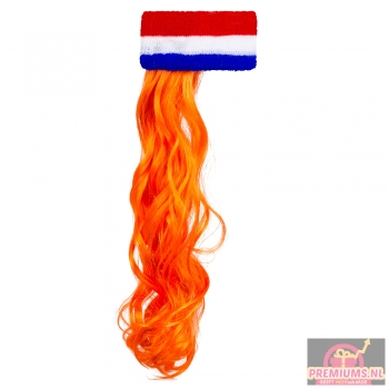 Afbeelding van relatiegeschenk:St. Hoofdband Nederland met oranje haar