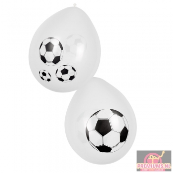 Afbeelding van relatiegeschenk:Set 6 Ballonnen Football (25 cm)