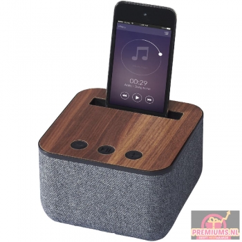 Afbeelding van relatiegeschenk:Shae Bluetooth® luidspreker van stof en hout